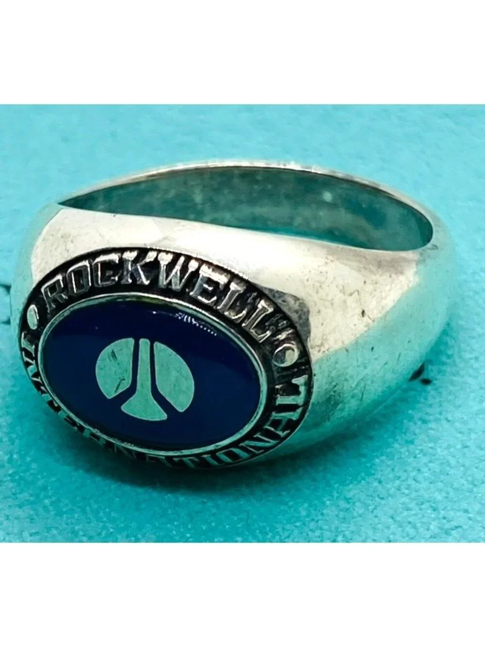 Tiffany & Co Sterling Silver 925 Rockwell International Ring  Size 12